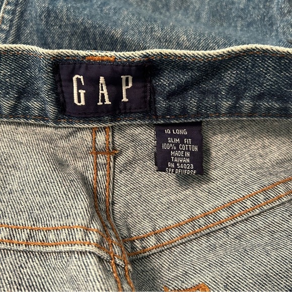 GAP Classic Blue Denim Barrel Leg Jeans - Picture 13 of 14